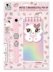 Opakowanie Notes z bransoletką pin-up kotek