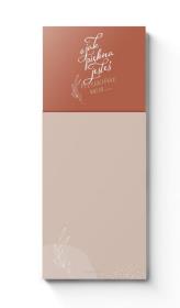 Opakowanie Notes z magnesem - O jak piękna - brąz