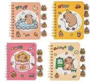 Opakowanie Notes z zakładkami Kapibara 1szt.mix