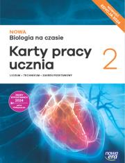 Okładka książki Nowa Biologia na czasie karty pracy 2 liceum i technikum zakres podstawowy EDYCJA 2025