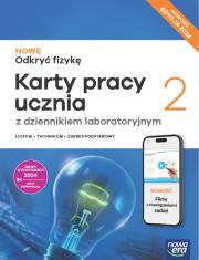 Nowa Fizyka Odkryć Fizykę karty pracy 2 liceum i technikum zakres podstawowy EDYCJA 2025. Autor: Bartłomiej Piotrowski. Dadada.pl Okładka książki Nowa Fizyka Odkryć Fizykę karty pracy 2 liceum i technikum zakres podstawowy EDYCJA 2025