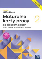 Nowa Matematyka 2 maturalne karty pracy zakres rozszerzony EDYCJA 2025. Autor: Wej Karolina, Dorota Ponczek. Dadada.pl Okładka książki Nowa Matematyka 2 maturalne karty pracy zakres rozszerzony EDYCJA 2025