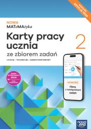 Nowa Matematyka karty pracy ze zbiorem zadań 2 zakres podstawowy EDYCJA 2025. Autor: Wej Karolina, Dorota Ponczek. Dadada.pl Okładka książki Nowa Matematyka karty pracy ze zbiorem zadań 2 zakres podstawowy EDYCJA 2025