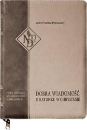 Okładka książki Nowy Testament NPD suwak paginatory beżowy