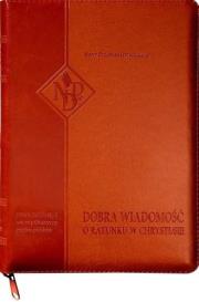 Okładka książki Nowy Testament NPD suwak paginatory ceglasty