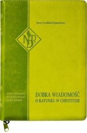 Okładka książki Nowy Testament NPD suwak paginatory jasnozielony