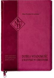 Okładka książki Nowy Testament NPD suwak paginatory różowy