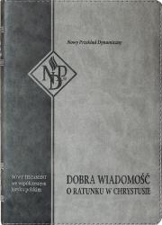 Okładka książki Nowy Testament NPD, szara z paginatorami
