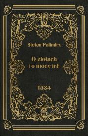 Okładka książki O ziołach i o mocy ich