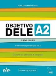 Objetivo DELE A2 Nueva Edicion 2024 + online. Autor:   Praca zbiorowa. Dadada.pl Okładka książki Objetivo DELE A2 Nueva Edicion 2024 + online