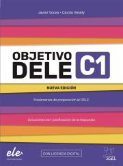 Objetivo DELE C1 Nueva Edicion 2024 + online. Autor: Teresa Bordón Martinez, Carmen Bordón Martinez. Dadada.pl Okładka książki Objetivo DELE C1 Nueva Edicion 2024 + online