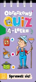 Okładka książki Obrazkowy quiz 4-latka. Sprawdź się!