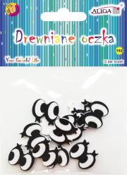 Opakowanie Oczka drewniane 12 par