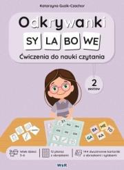 Okładka książki Odkrywanki Sylabowe ćwiczenia do nauki czytania zestaw 2