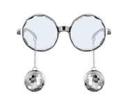 Opakowanie Okulary Disco srebrne