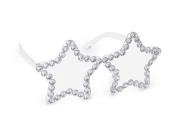 Opakowanie Okulary Gwiazdy z diamencikami srebrny 14,5x7cm