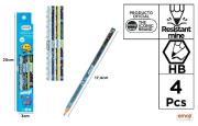 Opakowanie Ołówek Emoji HB niebieski 4szt