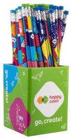 Opakowanie Ołówek trójkątny 2B z gumką Pop (72szt) w kubku