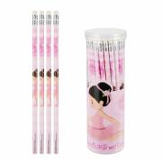 Opakowanie Ołówek z gumką HB Balerina (48szt)