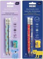 Opakowanie Ołówki do nauki pisania 2szt+temperów BB Kids mix