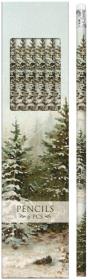 Opakowanie Ołówki ozdobne STPEN43 zimowy las 6szt