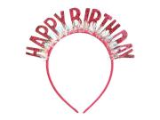 Opakowanie Opaska Happy Birthday 18x18cm różowa