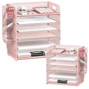 Organizer biurkowy metalowy 5 poziomów różowy. Wydawca: Leantoys. Dadada.pl Opakowanie Organizer biurkowy metalowy 5 poziomów różowy