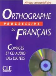 Okładka książki Orthographe progressive du francais interm + CD