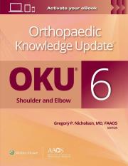 Okładka książki Orthopaedic Knowledge Update®: Shoulder and Elbow 6: Print + Ebook