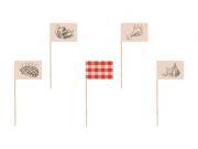 Opakowanie Ozdobne pikery na grilla 15cm 12szt