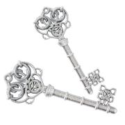 Opakowanie Ozdoby świąteczne srebrne klucze 2szt