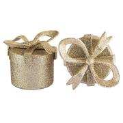 Opakowanie Ozdoby świąteczne złote prezenty 2szt