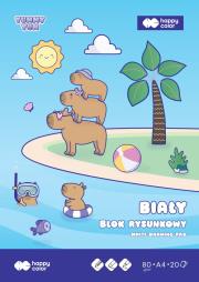 Opakowanie Paczka blok rysunkowy biały A4 Yummy Yum 80g 20 ark. Happy Color 20 sztuk
