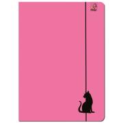 Opakowanie Paczka Teczka A4 z gumką Kot różowy 5 sztuk