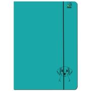 Opakowanie Paczka Teczka A4 z gumką Labrador turkus 5 sztuk