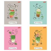 Opakowanie Paczka Zeszyt A4 32k.linia dwukolorowa okładka laminowana Matcha Mood mix 15 sztuk