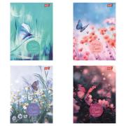 Opakowanie Paczka Zeszyt A5 96k.linia okładka laminowana Butterfly Meadow mix 10 sztuk