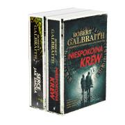 Pakiet Niespokojna krew / Serce jak smoła. Autor: Robert Galbraith pseud. J.K. Rowling. Dadada.pl Okładka książki Pakiet Niespokojna krew / Serce jak smoła