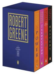 Okładka książki Pakiet Robert Greene 4-Book Boxed Set. The 48 Laws of Power / The Art of Seduction / The 33 Strategies of War / Mastery