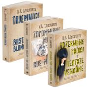 Pakiet Verlaque i Bonnet na tropie / Przerwane próby w Teatrze Vandome / Zapomniane muzeum przy rue Mistral / Tajemnice Bastide Blanche. Autor: M. L. Longworth. Dadada.pl Okładka książki Pakiet Verlaque i Bonnet na tropie / Przerwane próby w Teatrze Vandome / Zapomniane muzeum przy rue Mistral / Tajemnice Bastide Blanche