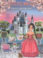 Pałac księżniczek. Projektuję wnętrza z naklejkami. Autor: Ilaria Barsotti. Dadada.pl Okładka książki Pałac księżniczek. Projektuję wnętrza z naklejkami