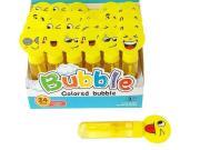 Opakowanie Pałeczka do baniek mydlanych emotki 14cm (24szt)