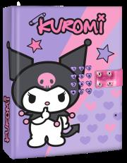 Pamiętnik na kod z efektami dźwiękowymi Kuromi KU00025. Wydawca: Kids Euroswan. Dadada.pl Opakowanie Pamiętnik na kod z efektami dźwiękowymi Kuromi KU00025