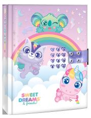Pamiętnik na kod z efektami dźwiękowymi Sweet Dreams KL11680. Wydawca: Kids Euroswan. Dadada.pl Opakowanie Pamiętnik na kod z efektami dźwiękowymi Sweet Dreams KL11680