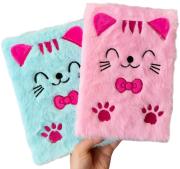 Opakowanie Pamiętnik plusz z kłódką i cienkopisem MIX