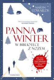 Okładka książki Panna Winter w bibliotece z nożem