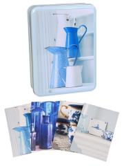 Opakowanie Papeteria w metalowej puszce Blue&White Living