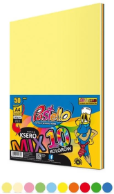 Papier ksero A4 160g 10 kolorów 50 arkuszy. Wydawca: Alfa Pastello. Dadada.pl Opakowanie Papier ksero A4 160g 10 kolorów 50 arkuszy