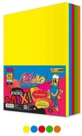 Papier ksero A4 160g 5 kolorów 250 arkuszy. Wydawca: Alfa Pastello. Dadada.pl Opakowanie Papier ksero A4 160g 5 kolorów 250 arkuszy