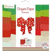 Opakowanie Papier origami Christmas 2  20x20 cm 70g 60 arkuszy
